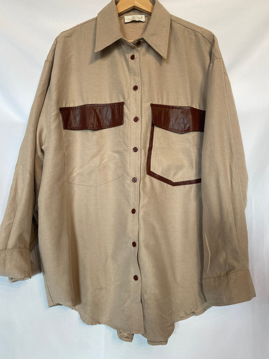 Camicia Cow sabbia