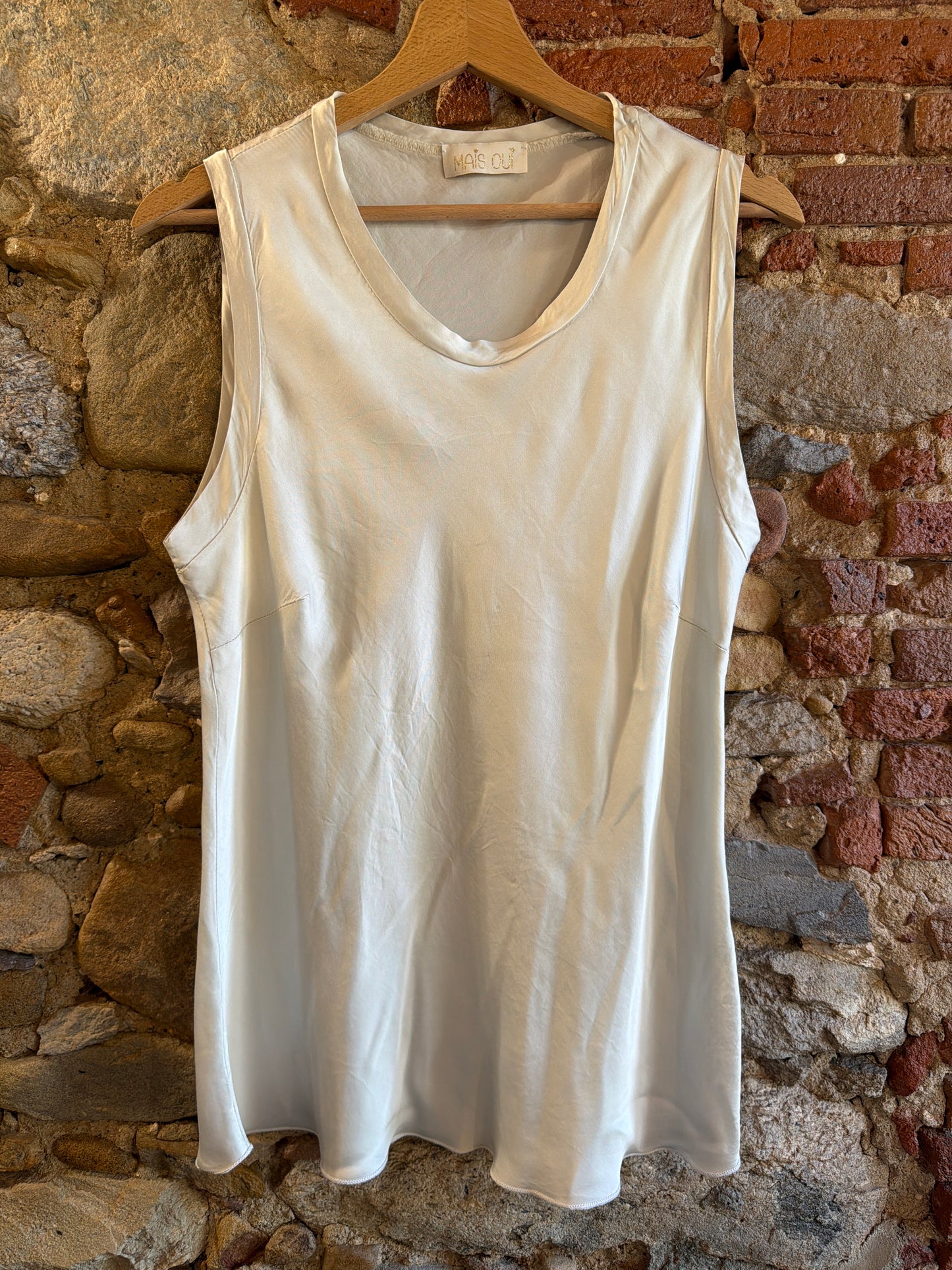 Top Satin Avorio