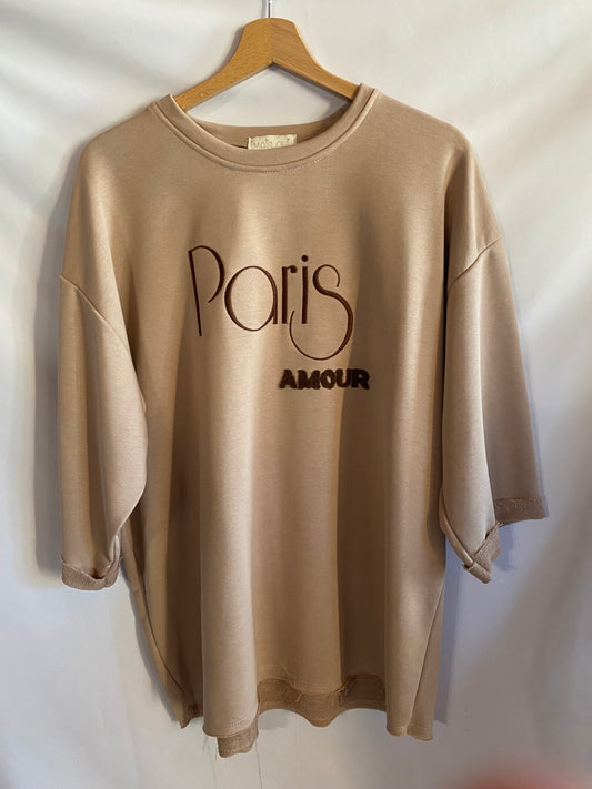 Felpa Paris Amour nut