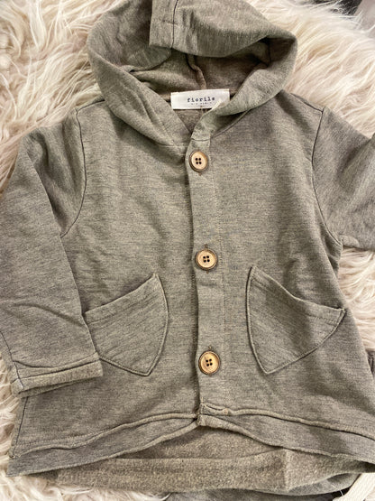 Completo cotone felpato colore taupe