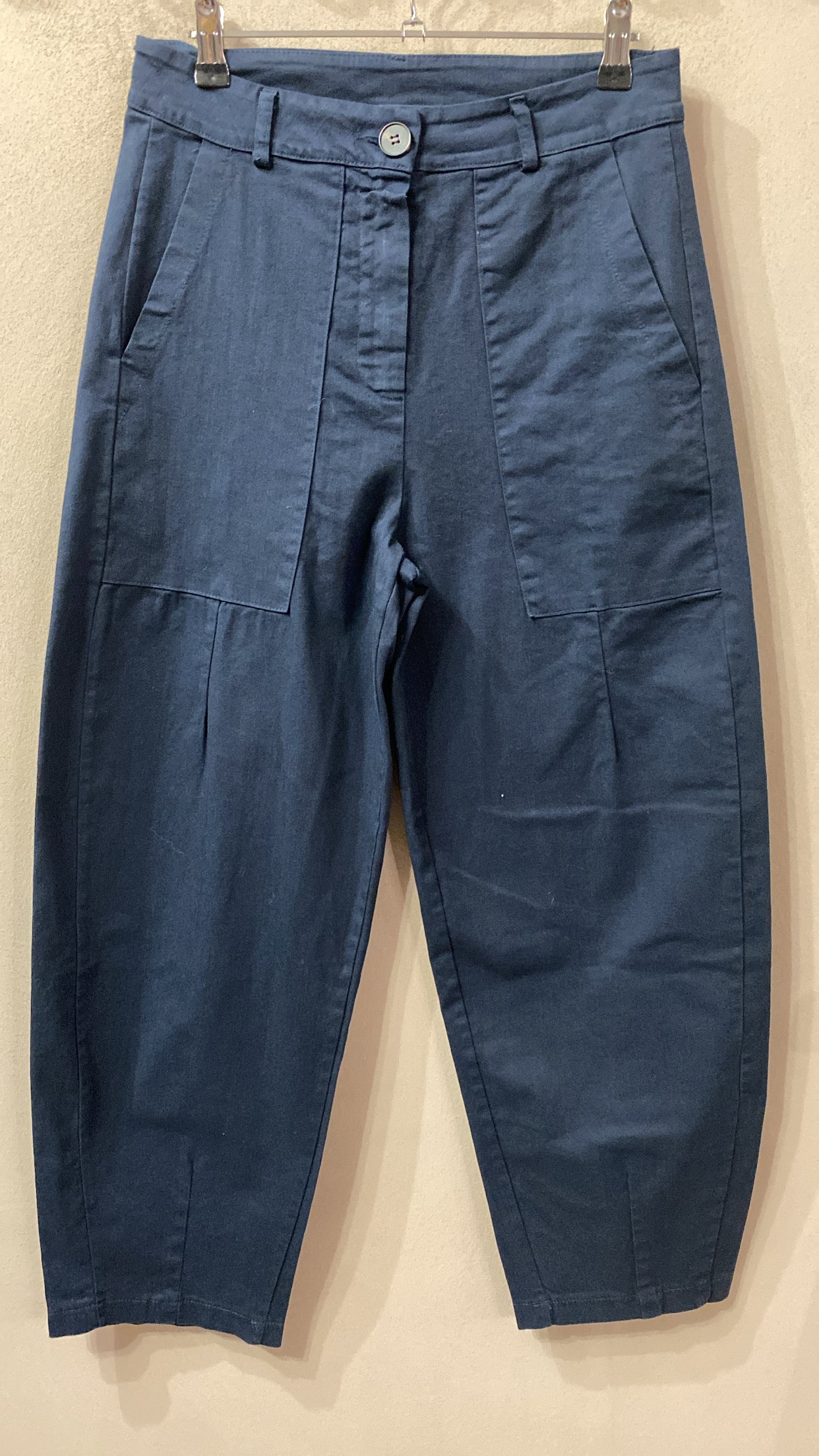 Pantalone Carrot blu navy