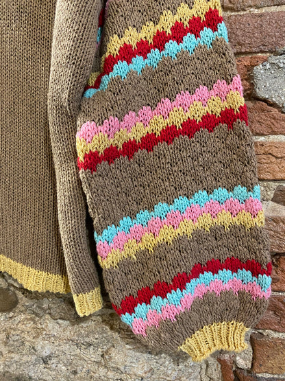 Maglia Folk cacao