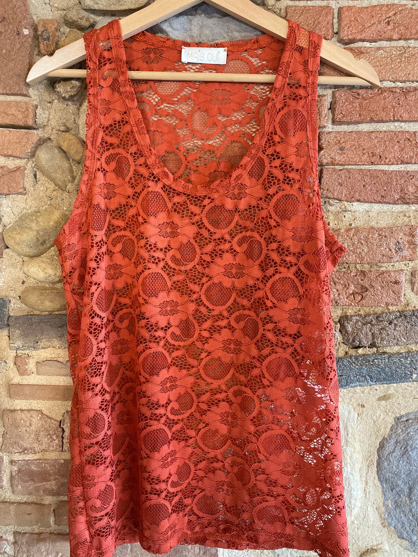 Canotta Macrame’ orange