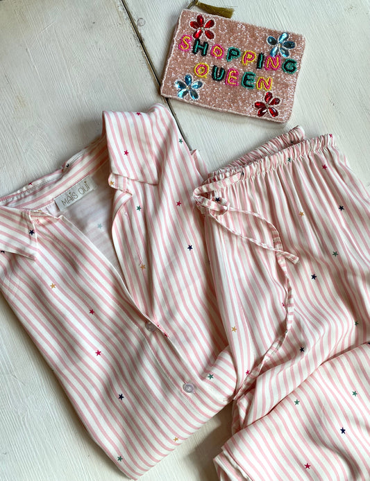 Completo pigiama Costellazione rosa
