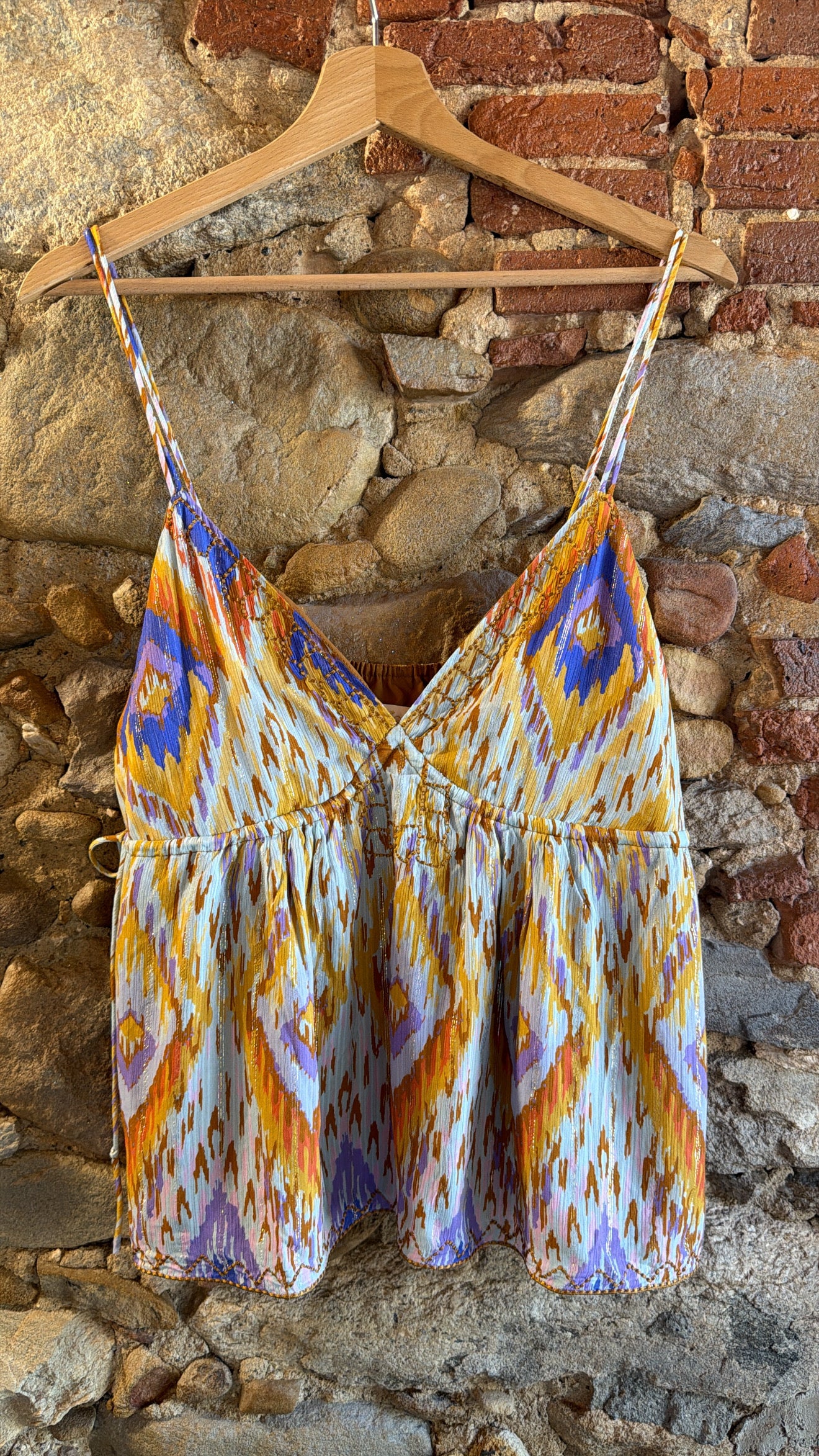 Top Fantasy arancio viola