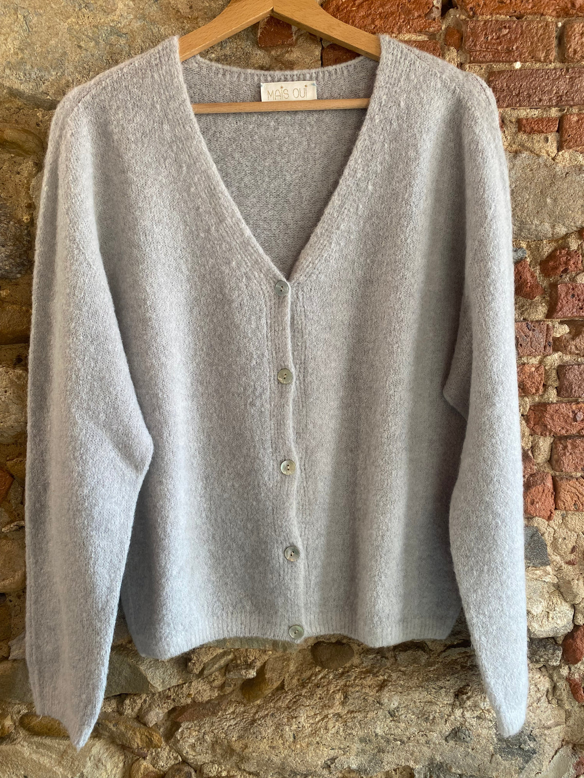 Cardigan Milly soft grey