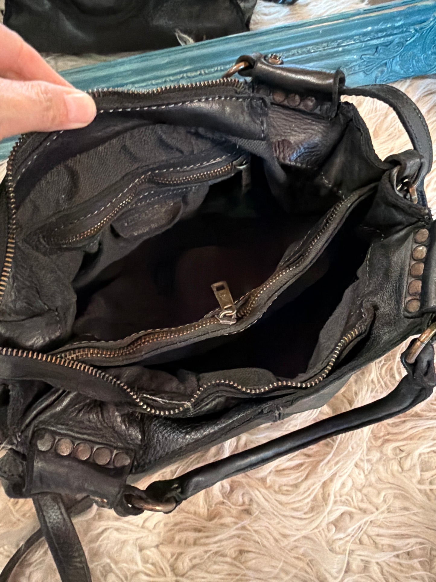 Borsa Logan pelle nera