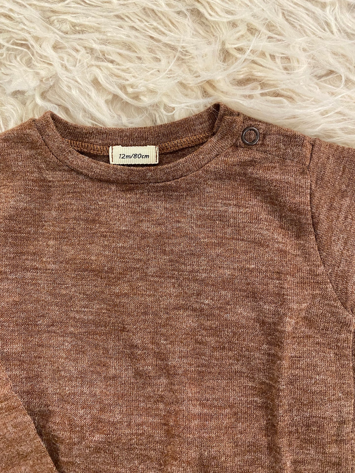 Maglia in viscosa colore ruggine
