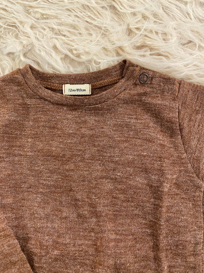 Maglia in viscosa colore ruggine