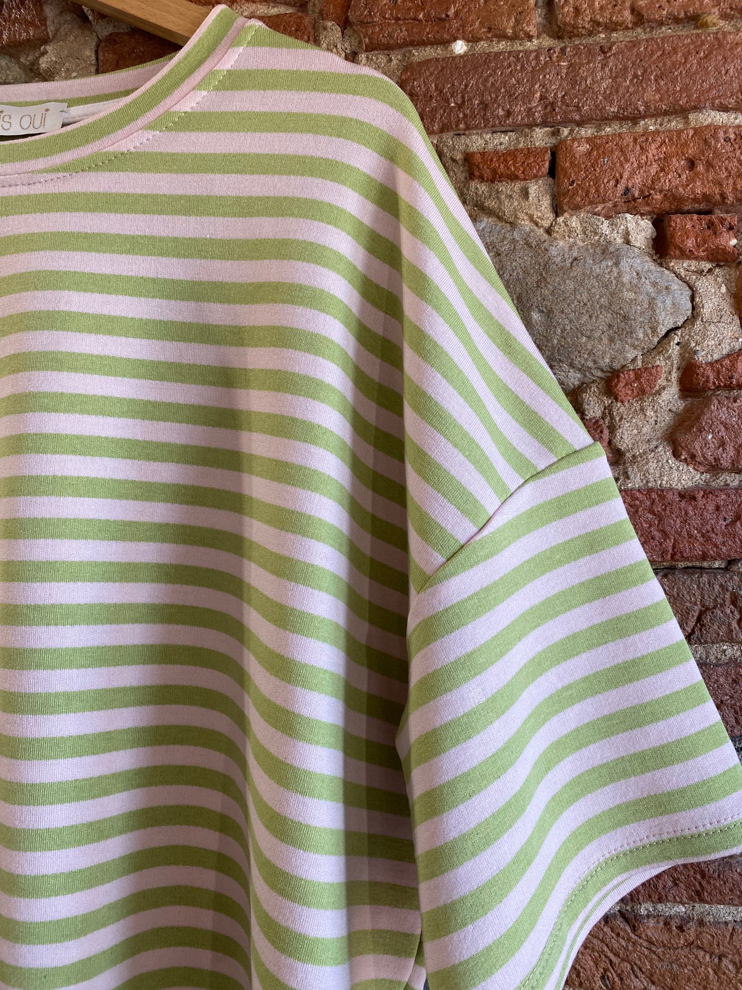 T-shirt Polly verde rosa