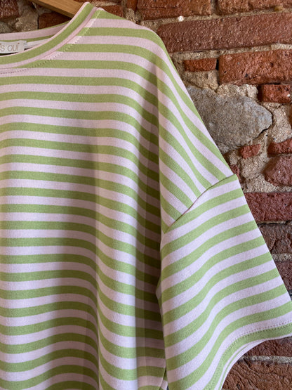 T-shirt Polly verde rosa