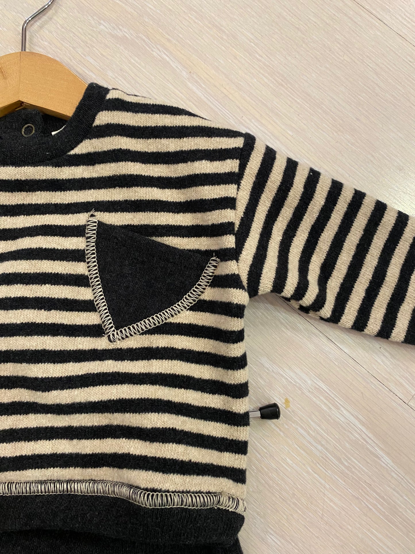completo bambino caldo cotone grigio carbone e panna