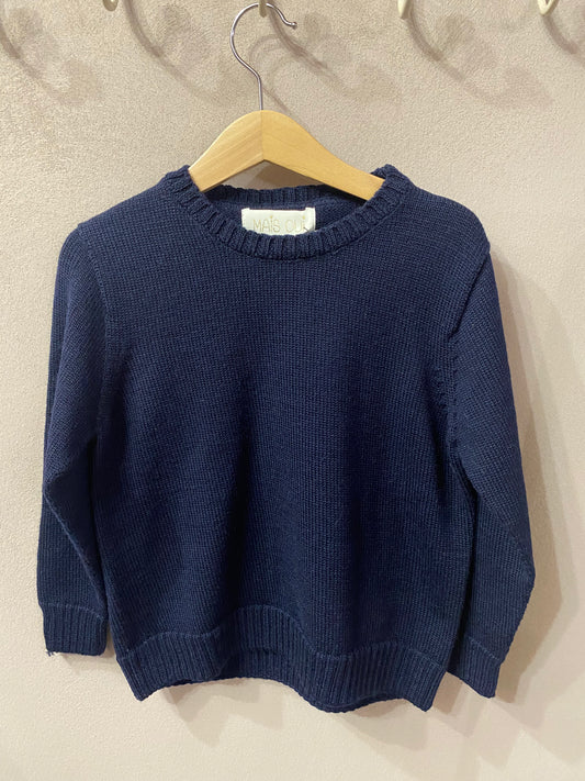 Maglioncino Nonno Otta in Lana merino colore blu