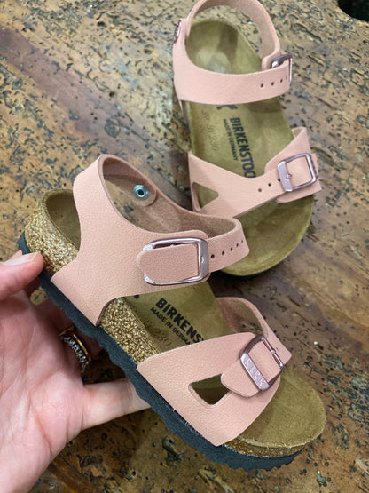 Rio Sandalini in pelle colore rosa pastello (pink clay)