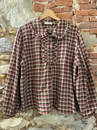 Camicia Sandra check Rosa / Verde
