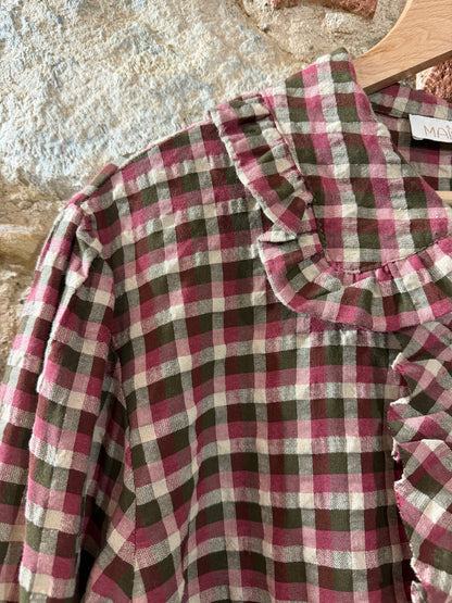 Camicia Sandra check Rosa / Verde