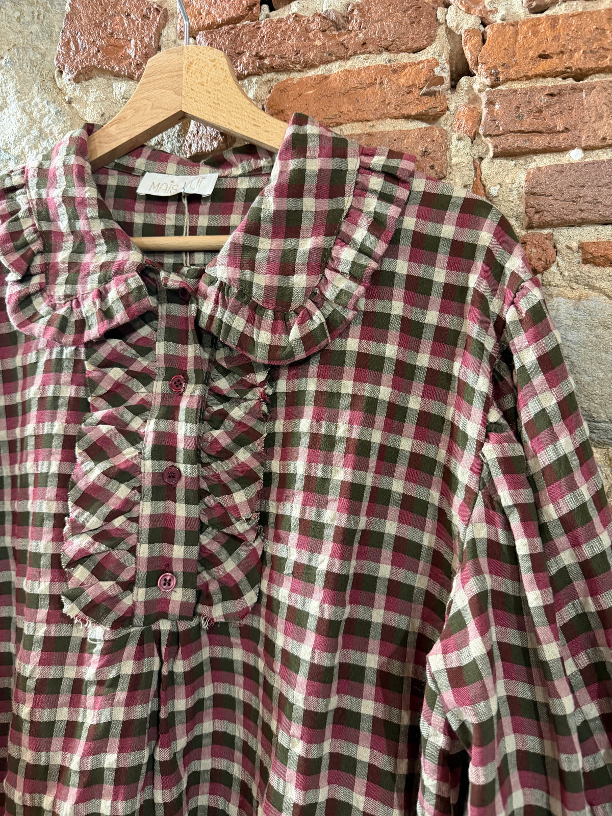 Camicia Sandra check Rosa / Verde