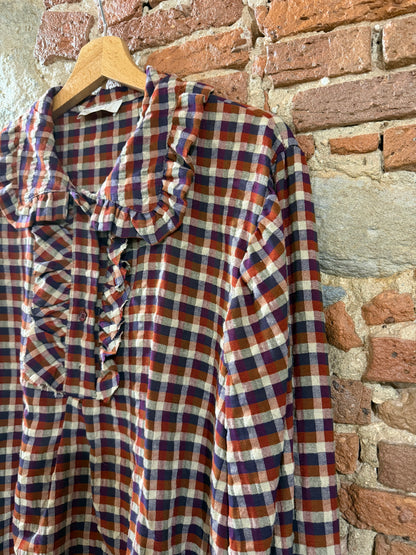 Camicia Sandra check Purple / Orange