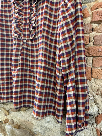 Camicia Sandra check Purple / Orange