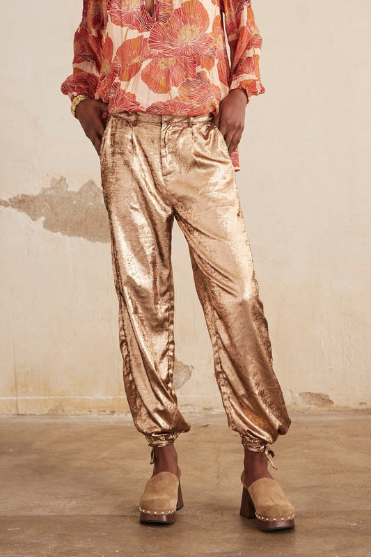 Pantalone Jatziri metallizzato