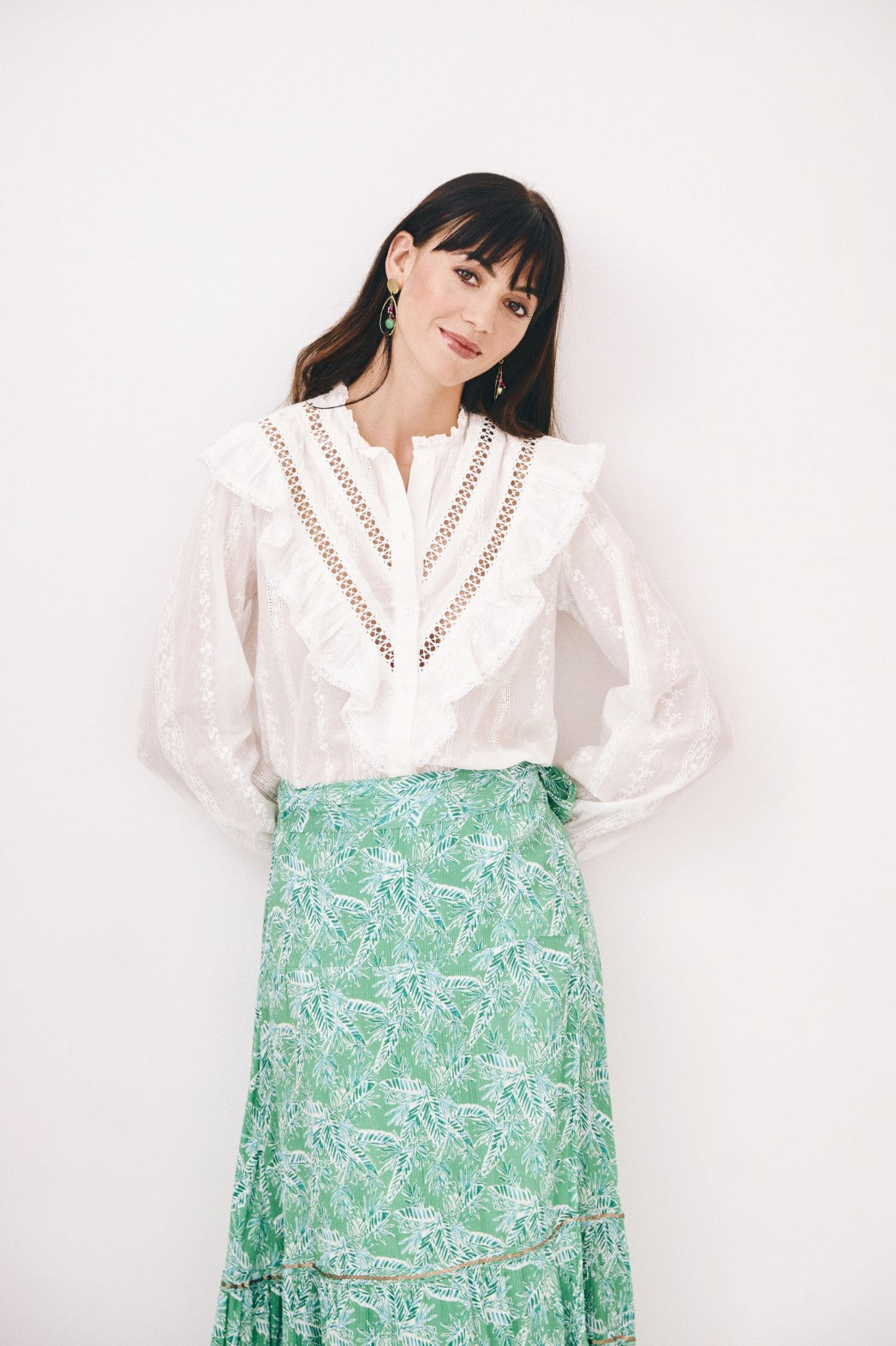 Camicia con volant