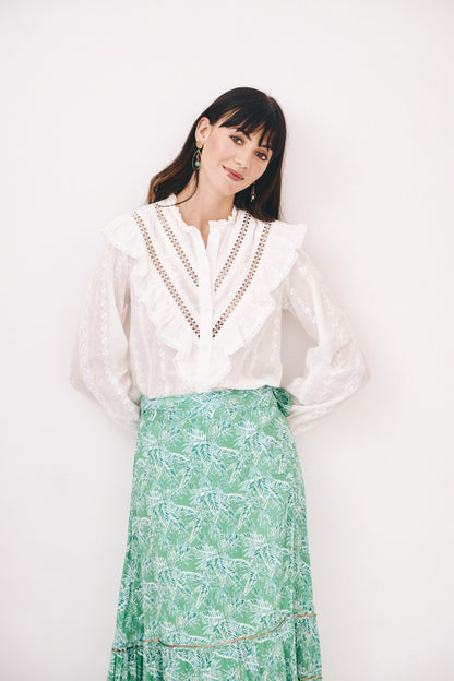 Camicia con volant