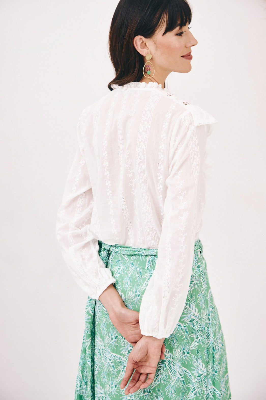 Camicia con volant
