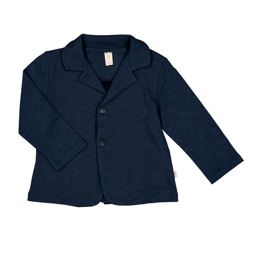Giacca in felpa di cotone colore blu