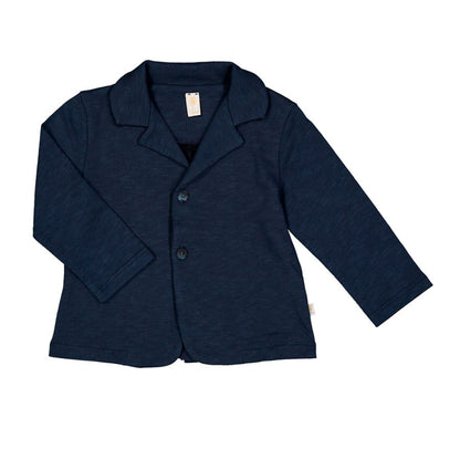 Giacca in felpa di cotone colore blu