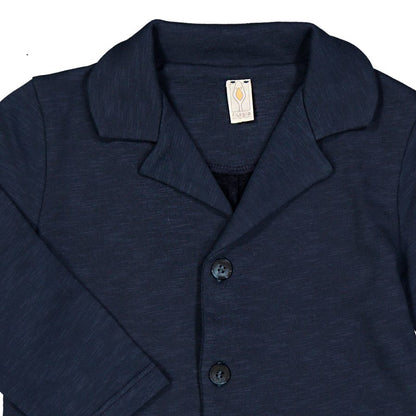 Giacca in felpa di cotone colore blu