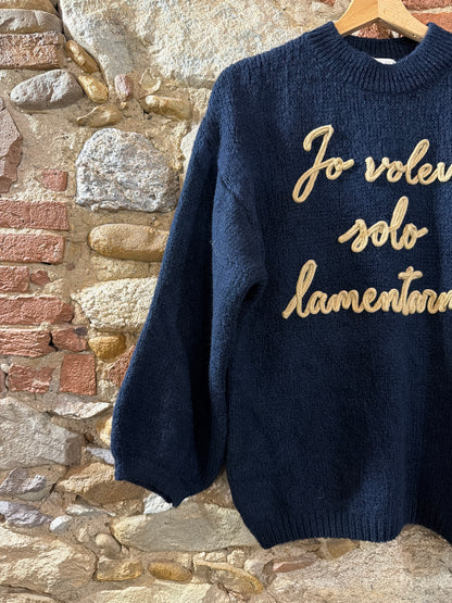 Maglia Io volevo solo lamentarmi Blu Notte