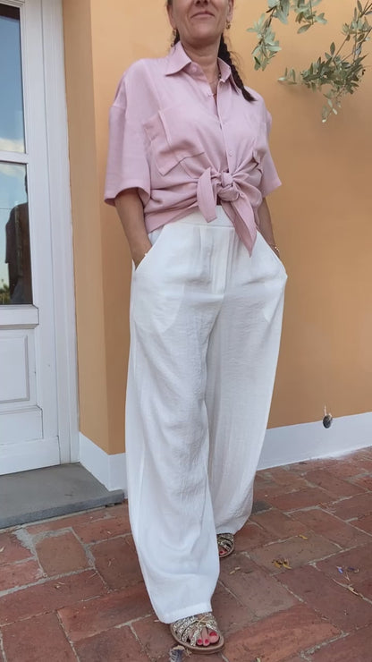 Pantalone Kos bianco