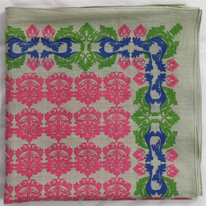 Sciarpa quadrata in cotone bio Trianon Corail