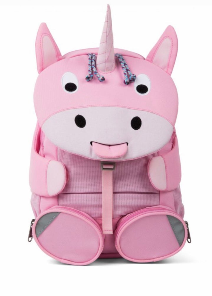Zainetto unicorno per la scuola materna - Eco-Friendly - consigliato da 3 a 5 anni - pratico anche per le uscite con mamma e papà - spalline regolabili - cintura torace - imbottitura posteriore - strisce riflettenti