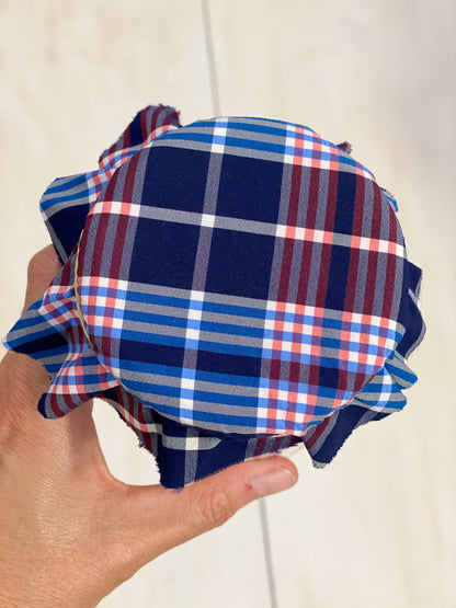 Wikini costume boxer bambino quadretto blu/rosso/azzurro