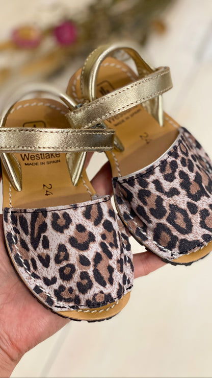 MINORCHINA in pelle fantasia animalier e oro