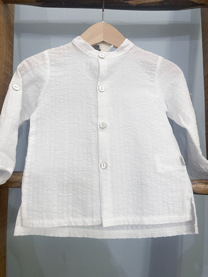 Camicia bambino cotone bianco