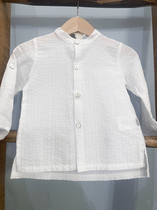 Camicia bambino cotone bianco