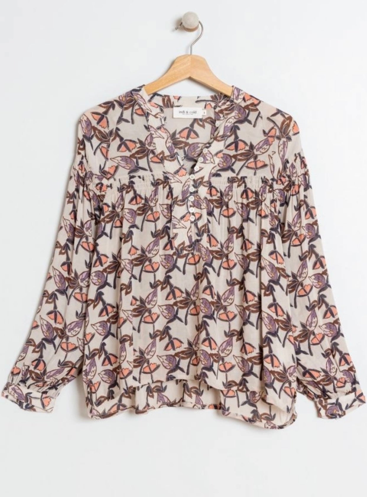 Camicia donna stampa fiori