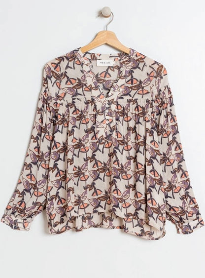 Camicia donna stampa fiori
