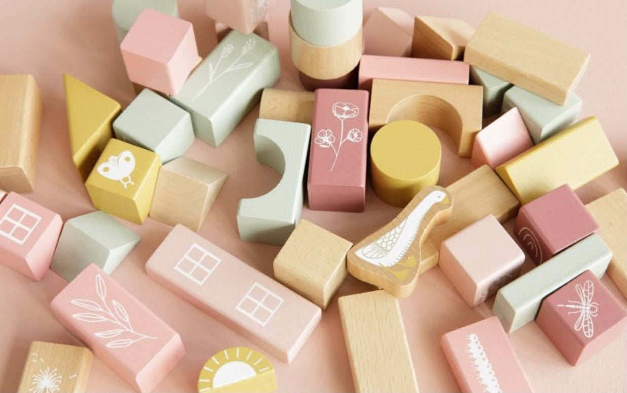 LITTLE DUTCH città in legno rosa