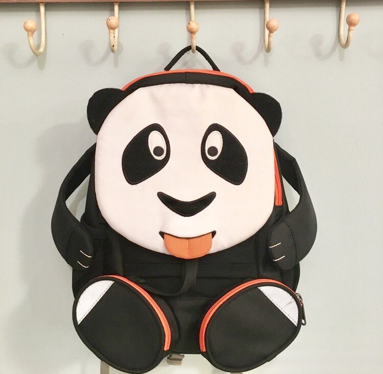 Zainetto grande Panda colore nero e bianco